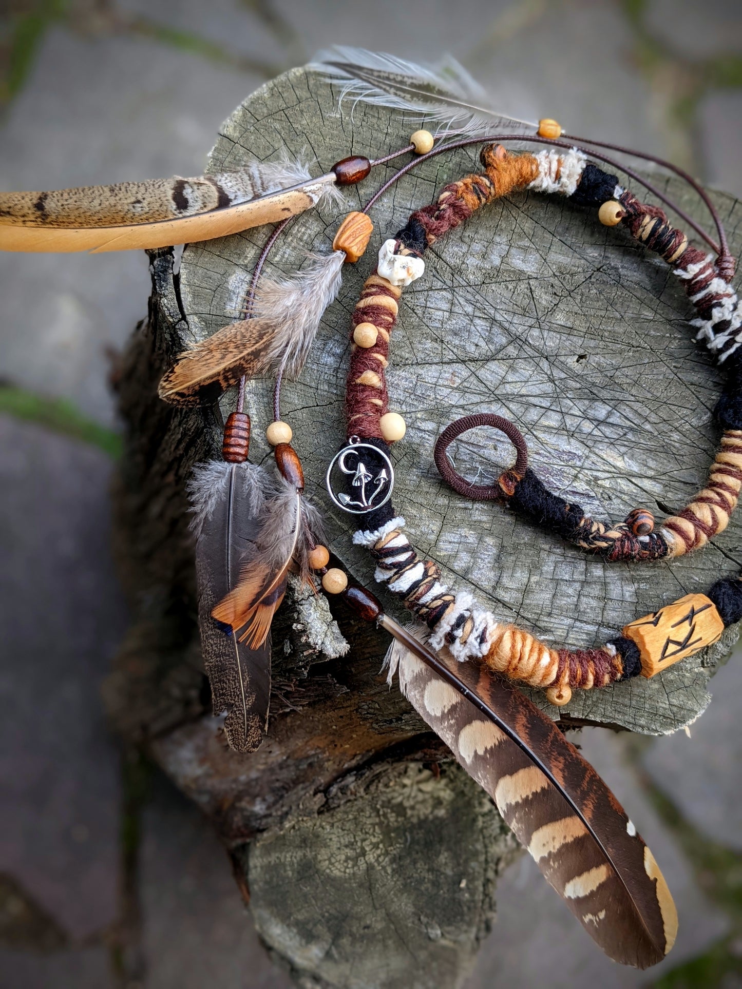 Hairwrap Luna negra (2v1)
