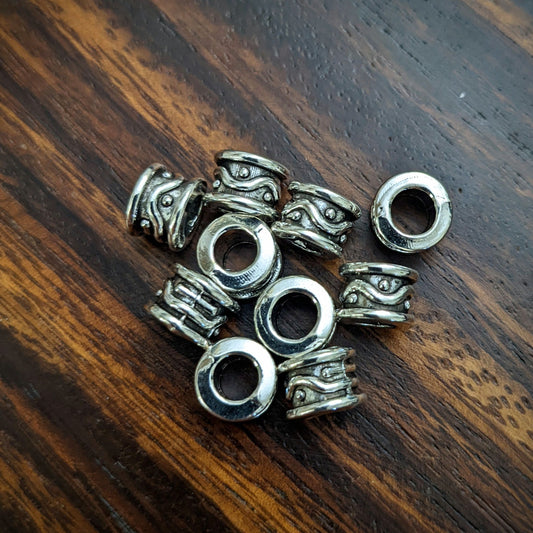Metal wave beads
