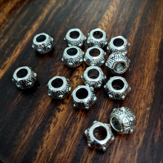 Beaded metal shields