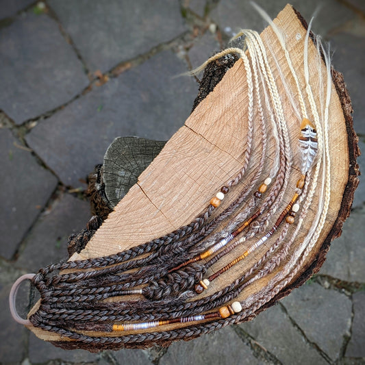 Braided dreadlock elastic band Andvari