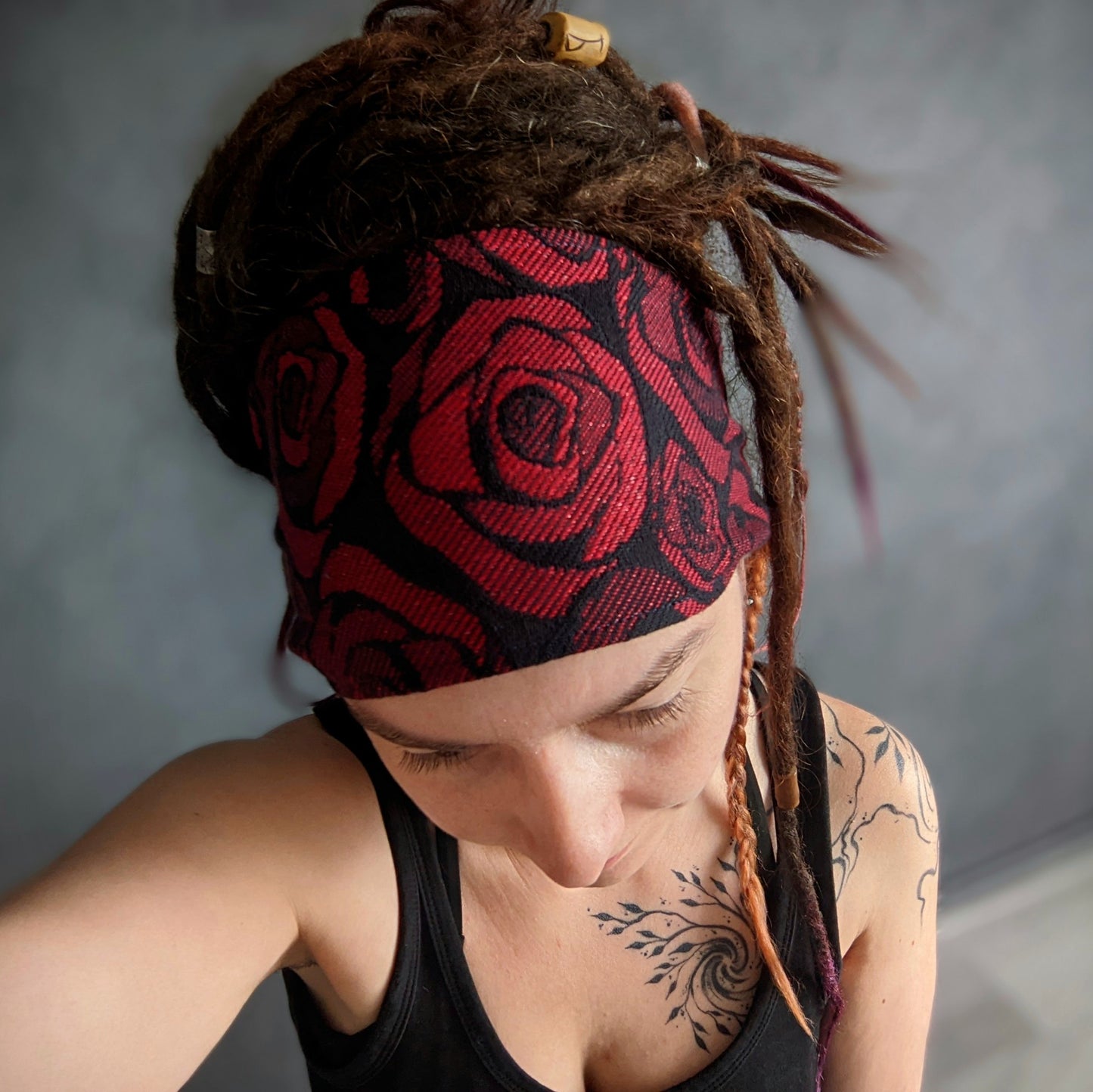 Scarf headband Rose