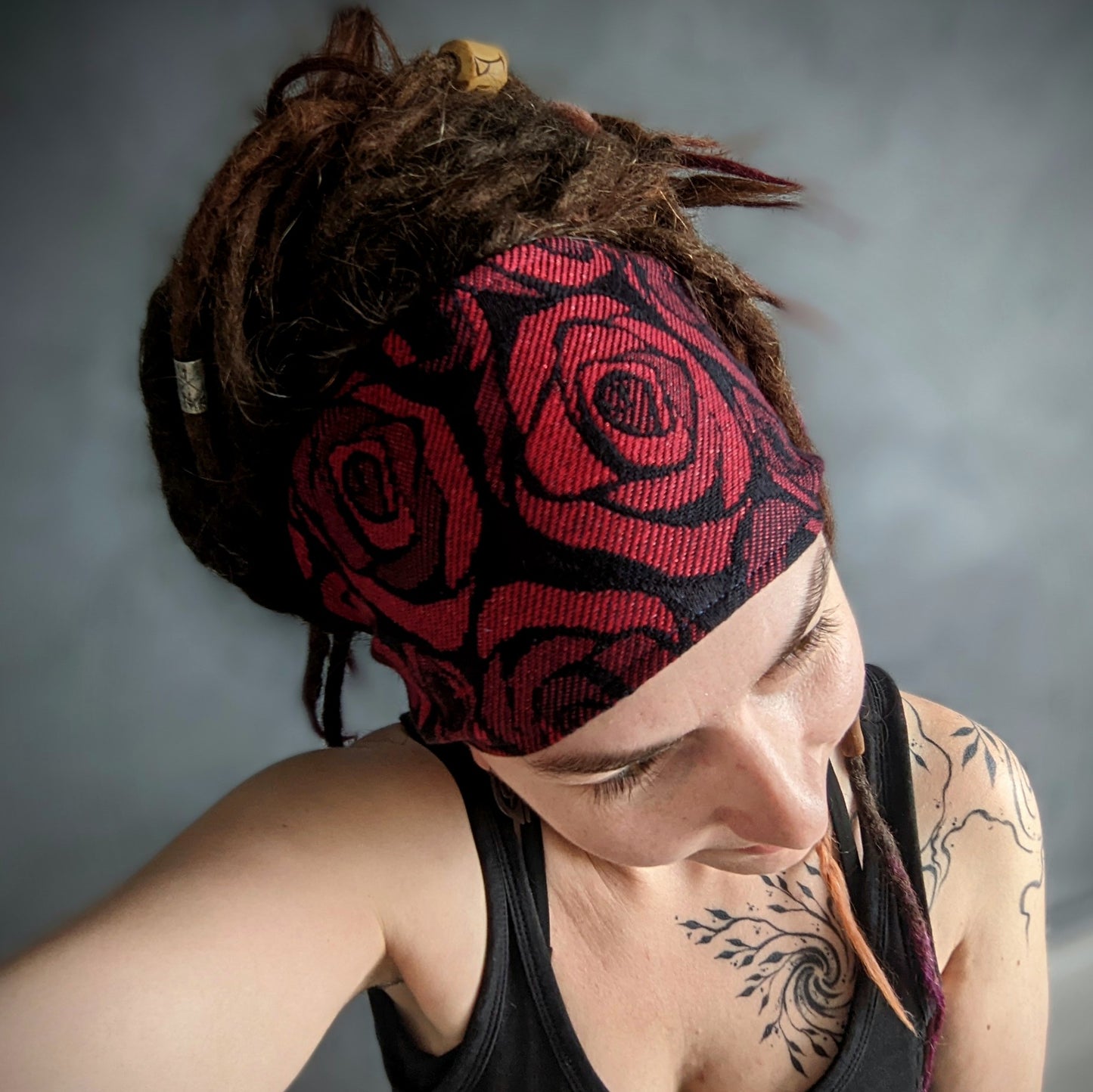Scarf headband Rose