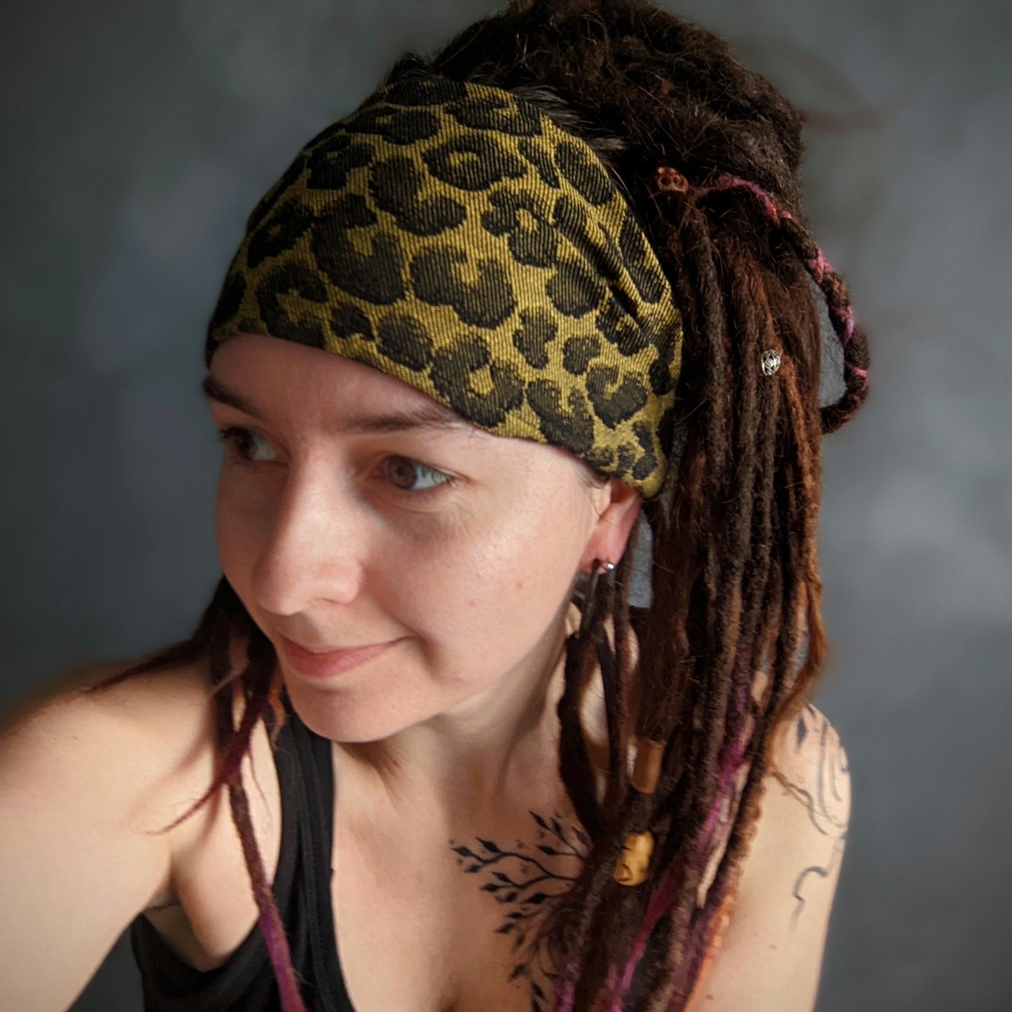 Šátková čelenka Leopard