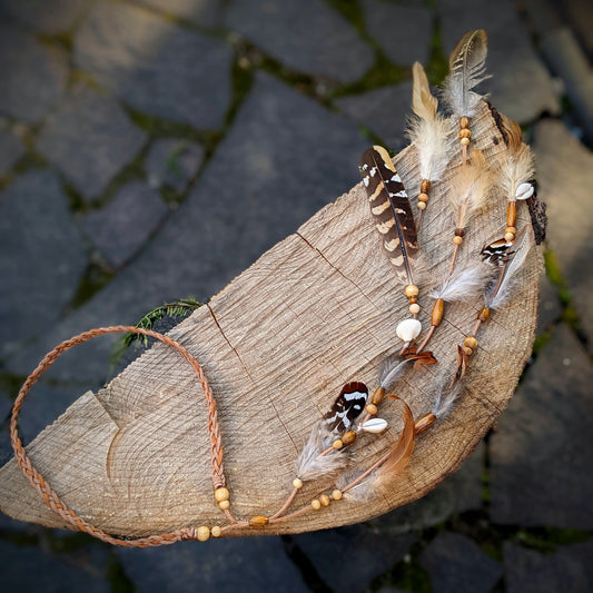 Feather headband Neinilii