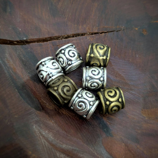 Metal spiral beads 2
