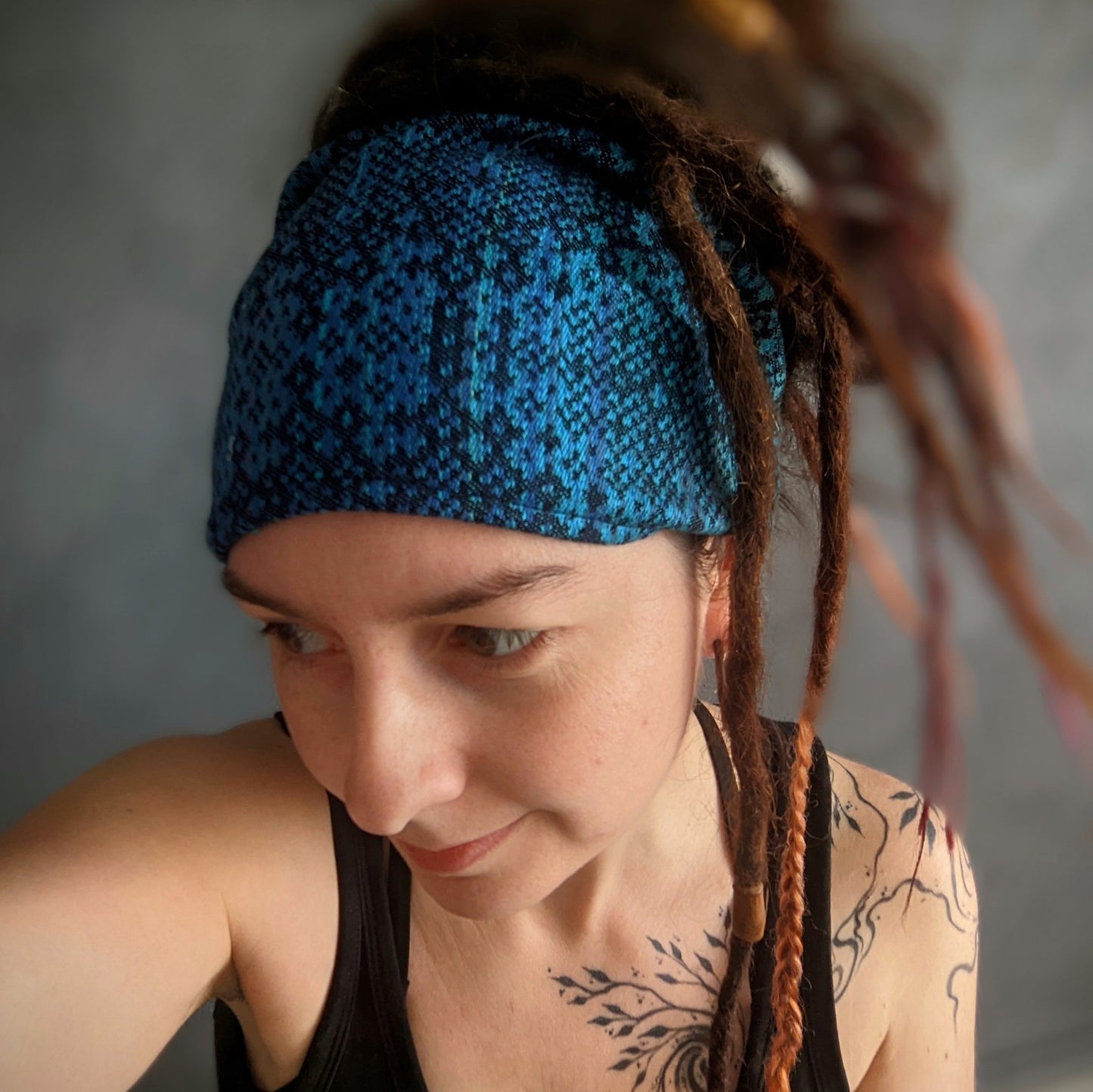 Šátková čelenka Pixely