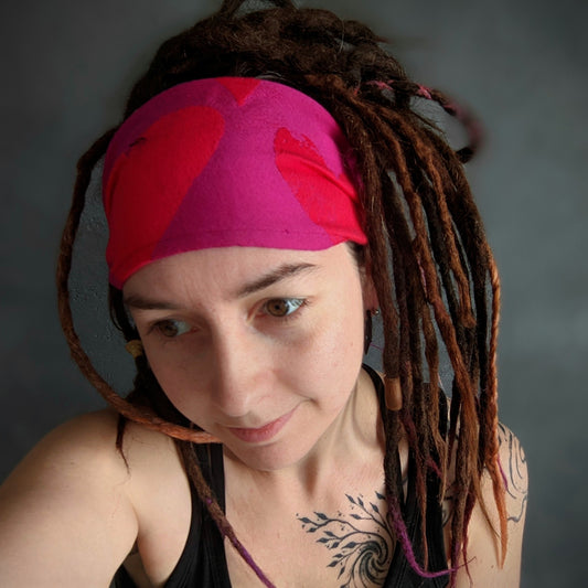 Šátková čelenka Valentýnka