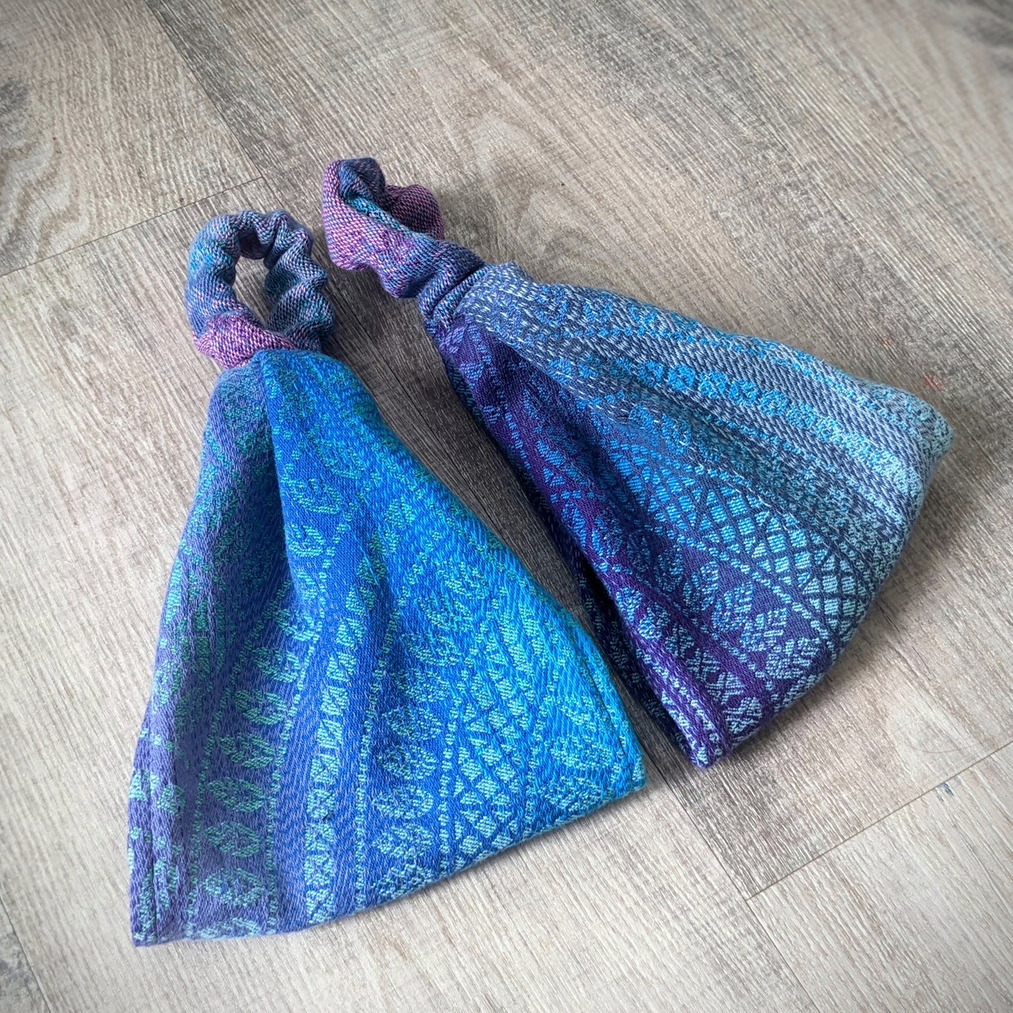Šátková čelenka Mandala fialová