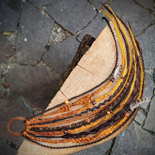 Braided dreadlock elastic band Surya