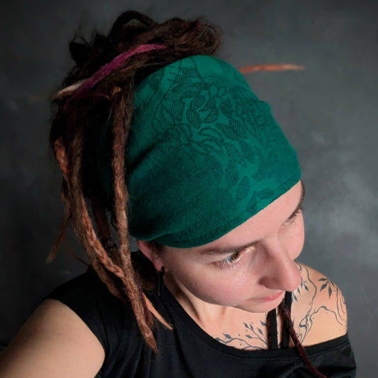 Šátková čelenka dětská Lístečková 1