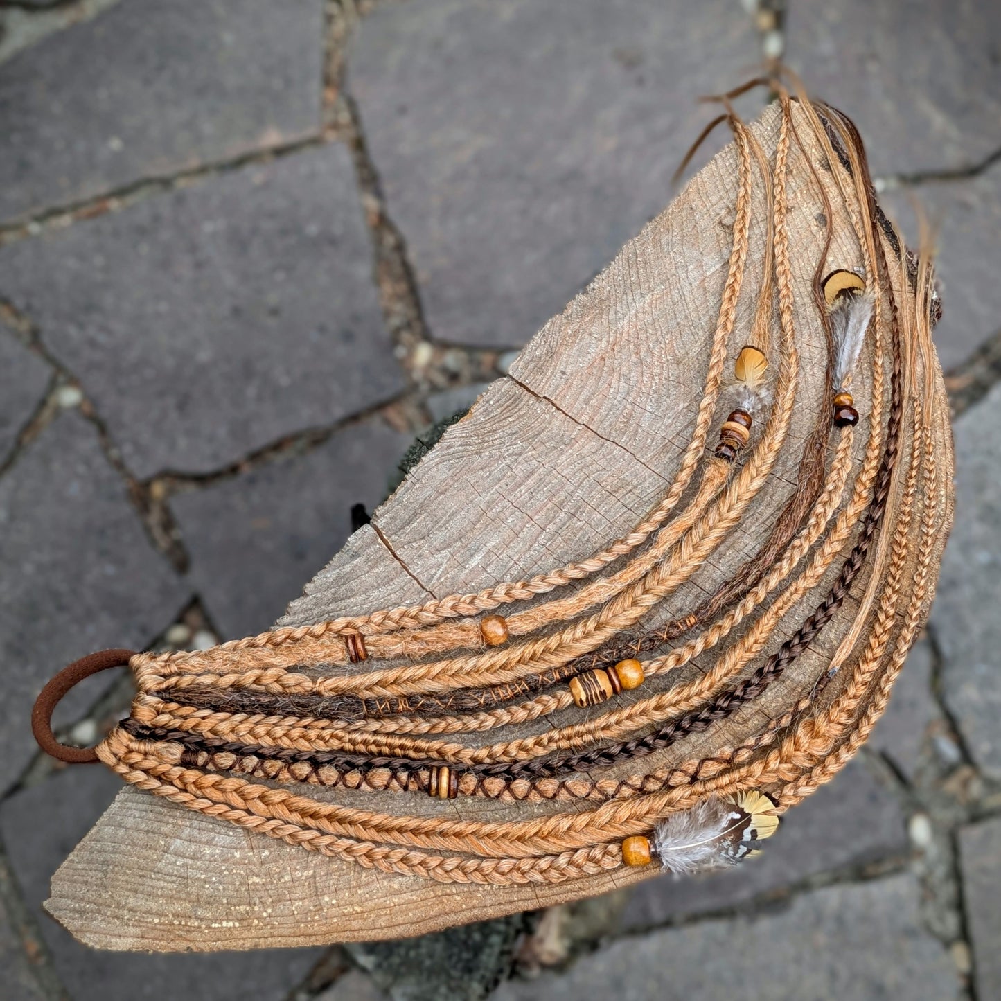Allannia braid dreadlock elastic