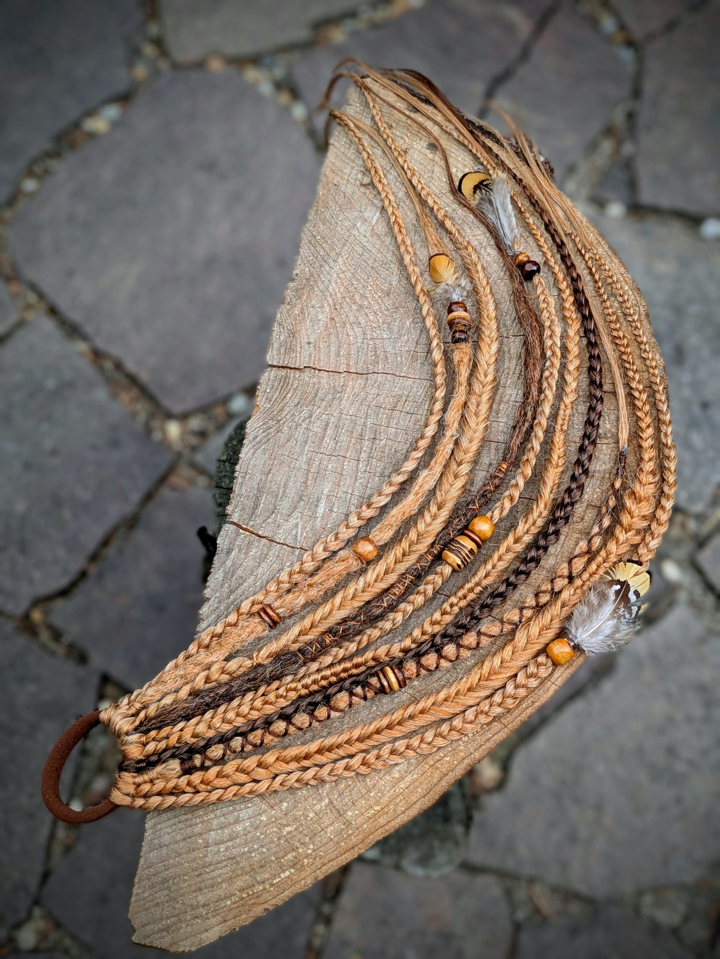 Allannia braid dreadlock elastic