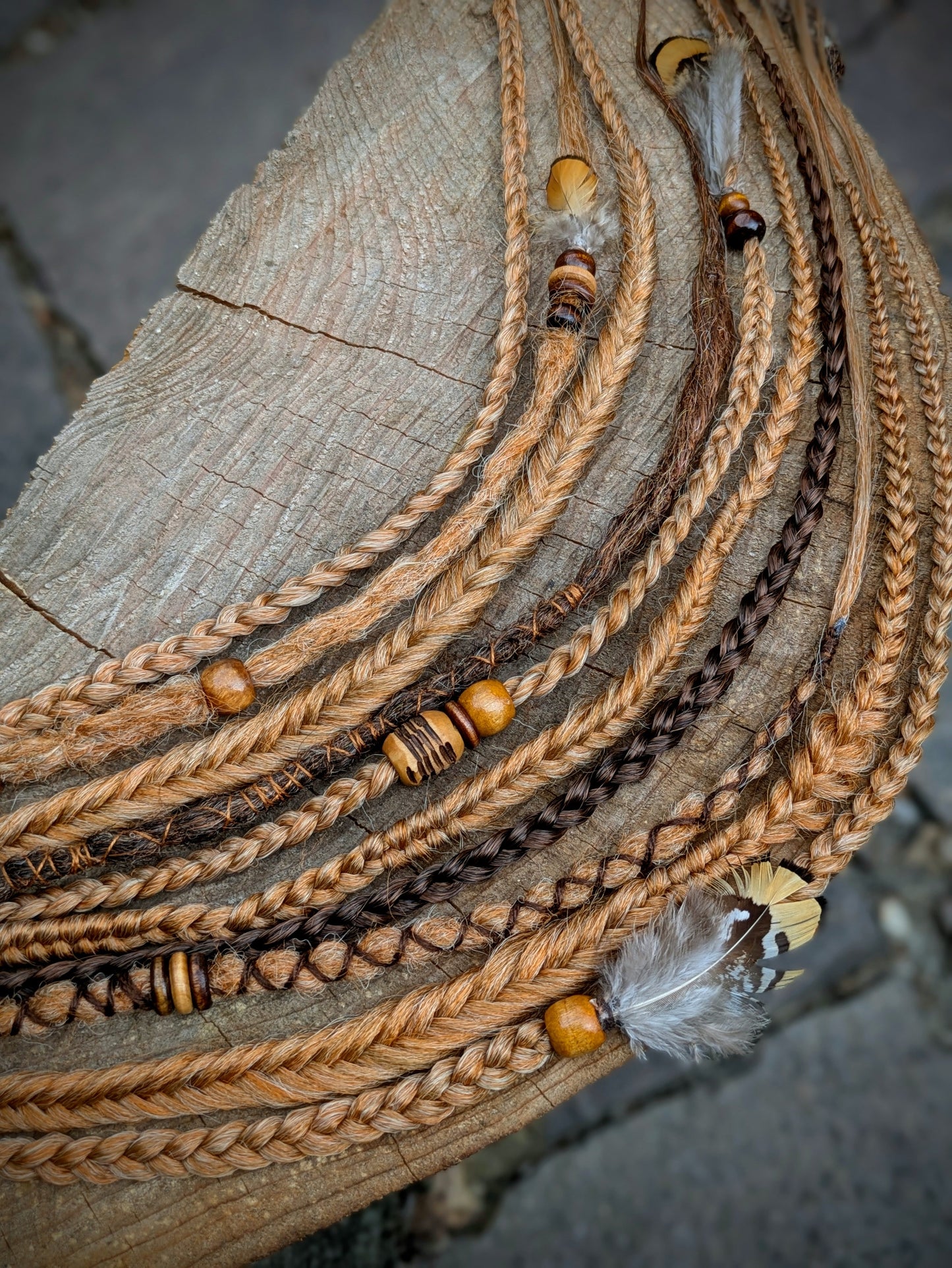 Allannia braid dreadlock elastic