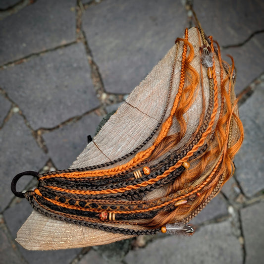 Allannia braid dreadlock elastic