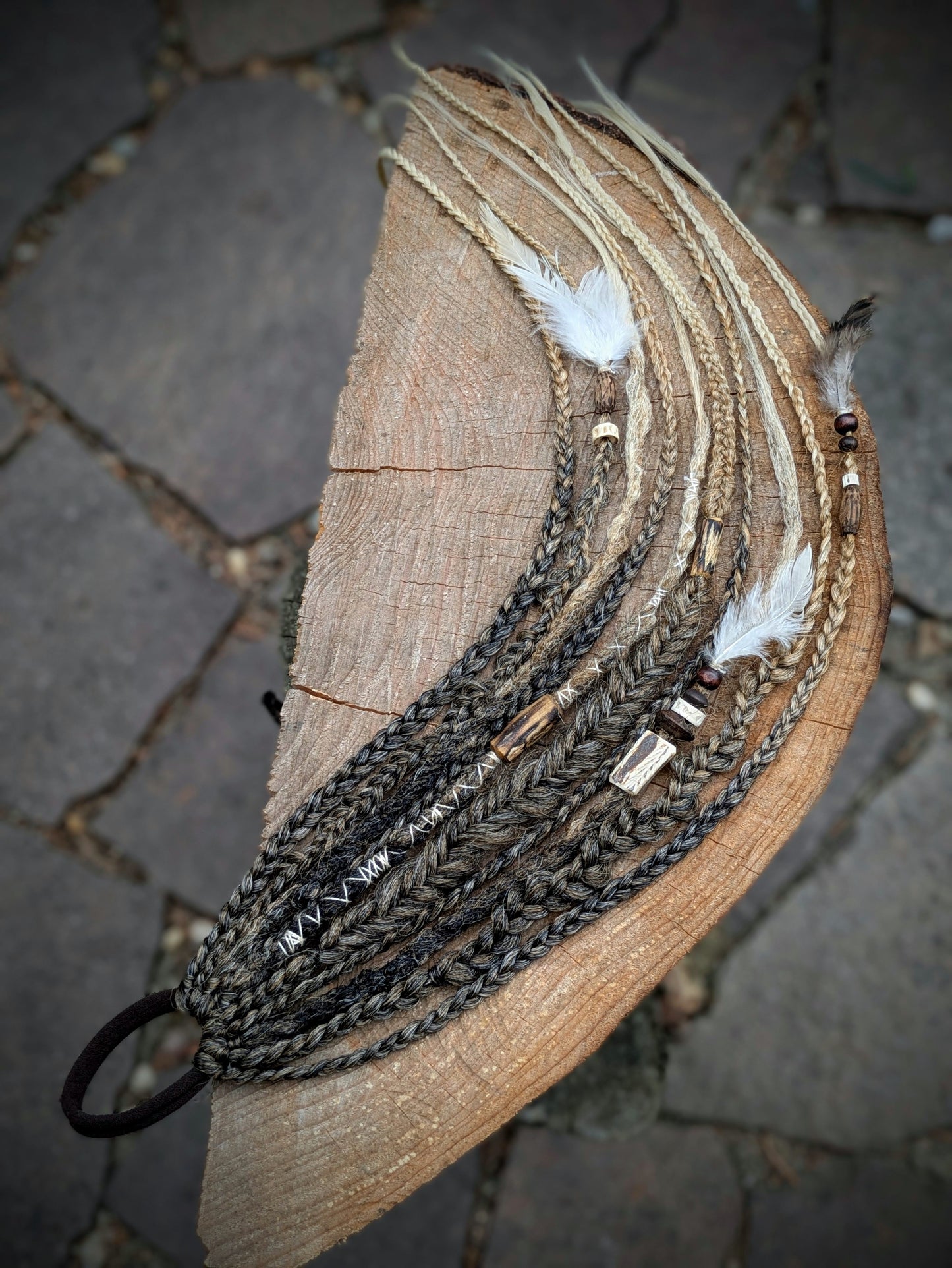 Allannia braid dreadlock elastic