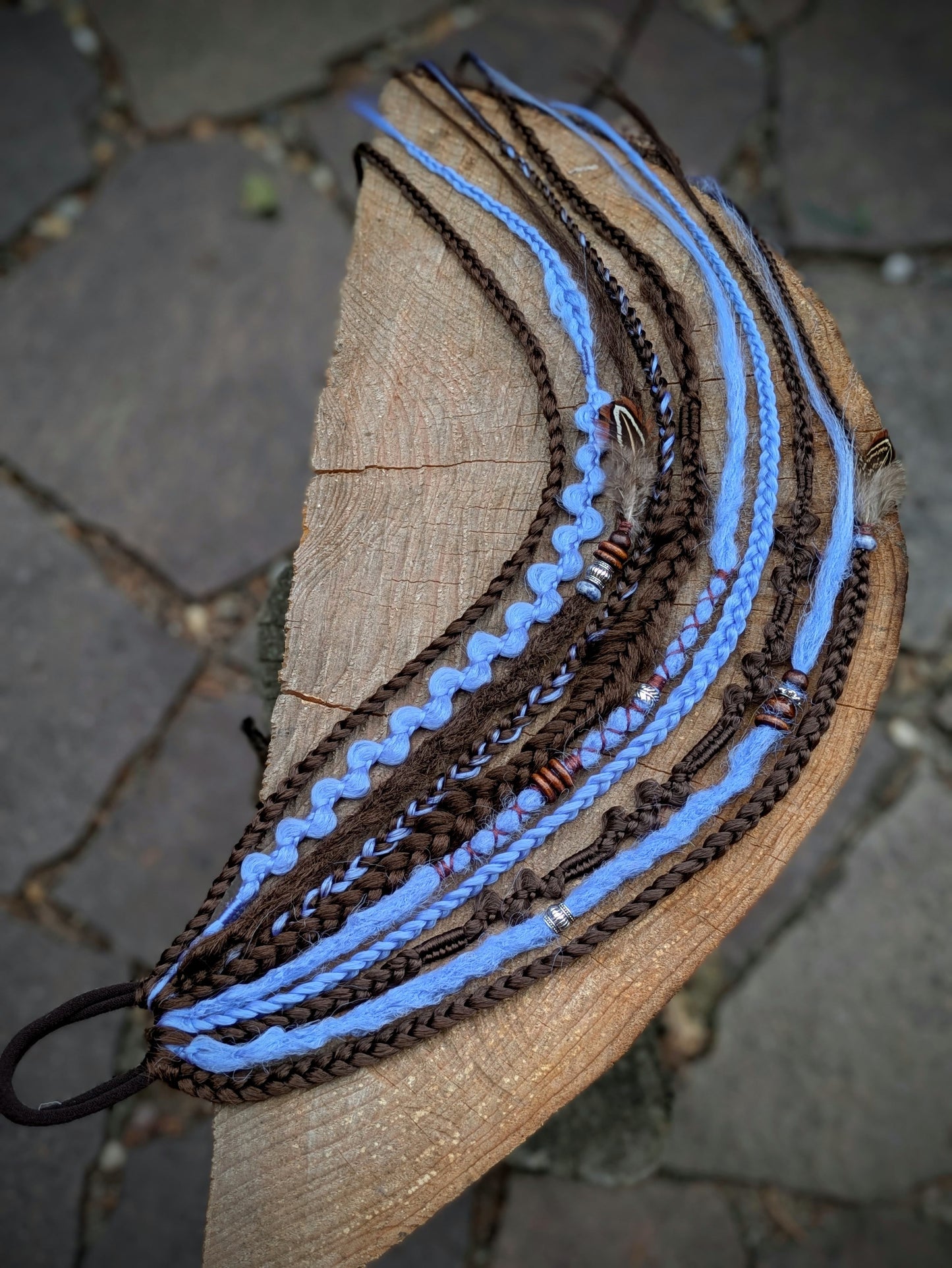 Allannia braid dreadlock elastic