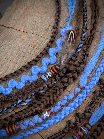 Allannia braid dreadlock elastic