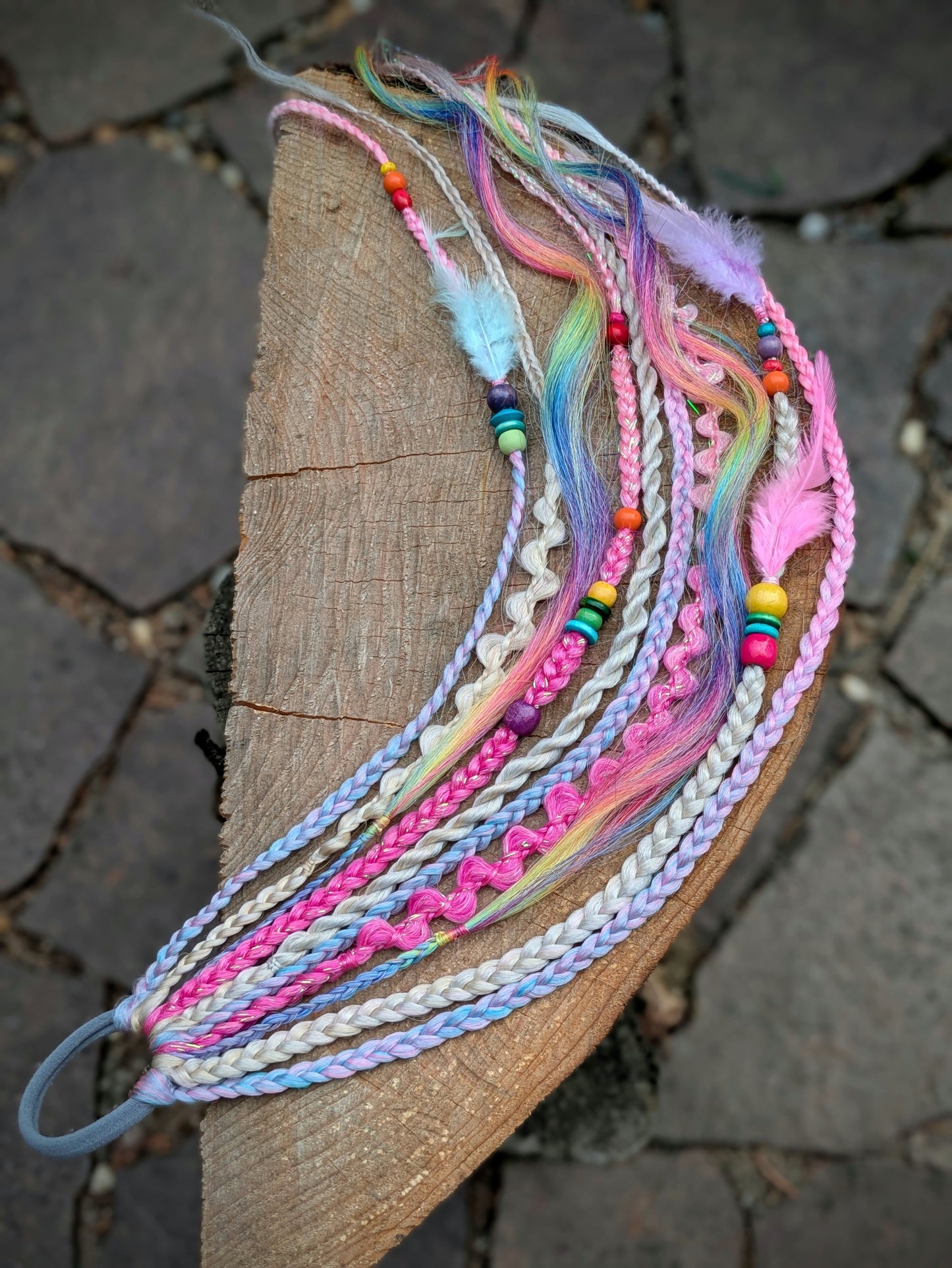 Allannia braid dreadlock elastic