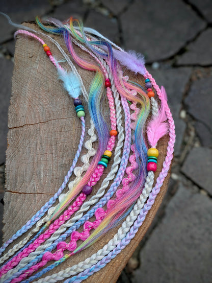 Allannia braid dreadlock elastic