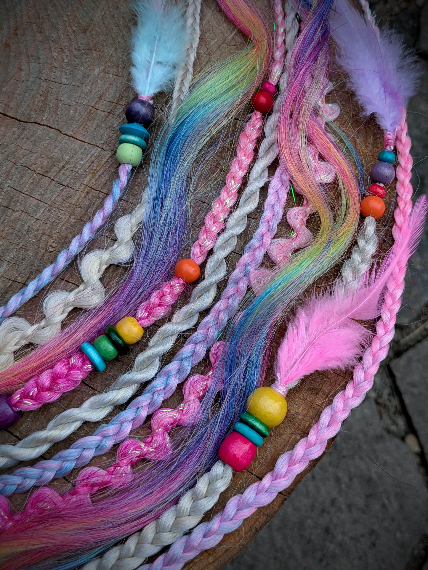 Allannia braid dreadlock elastic