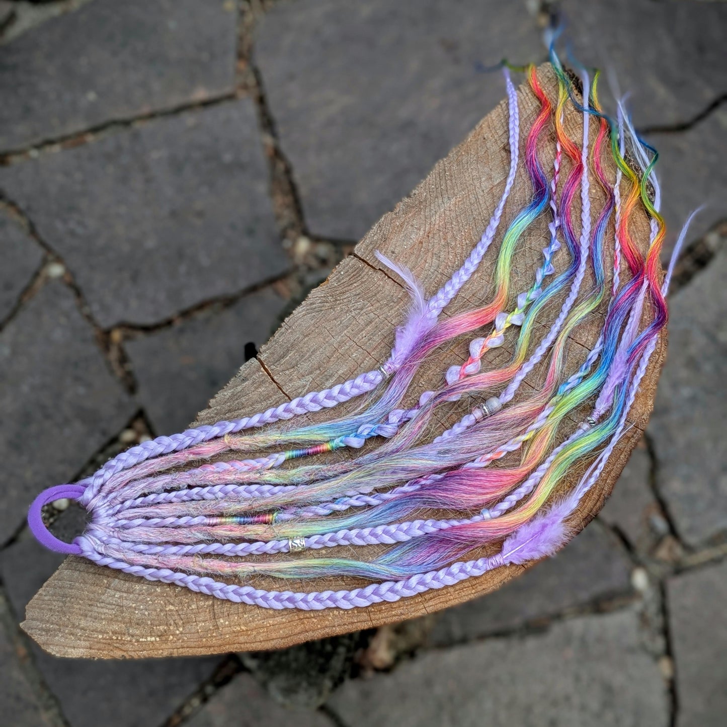 Allannia braid dreadlock elastic