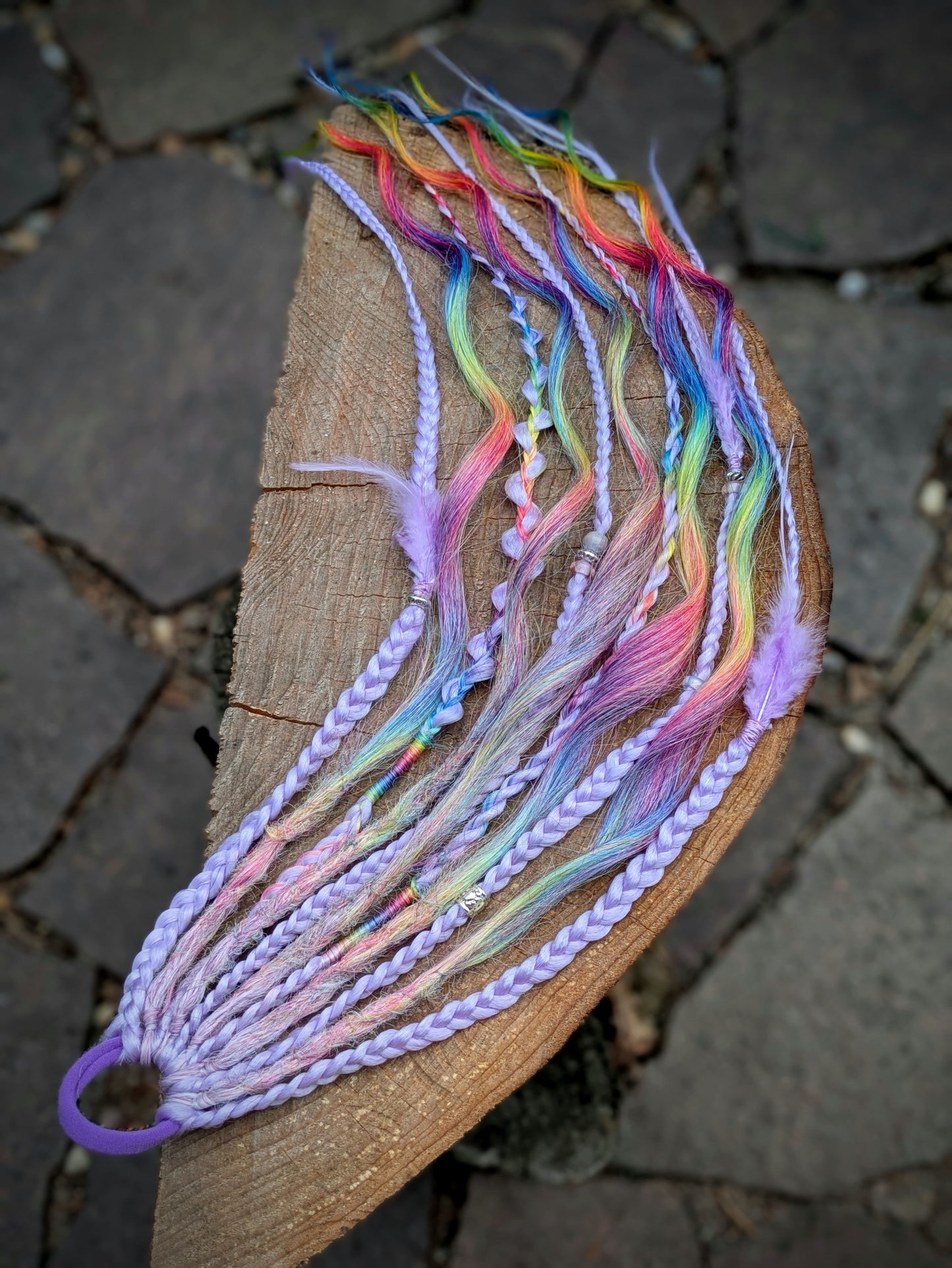 Allannia braid dreadlock elastic