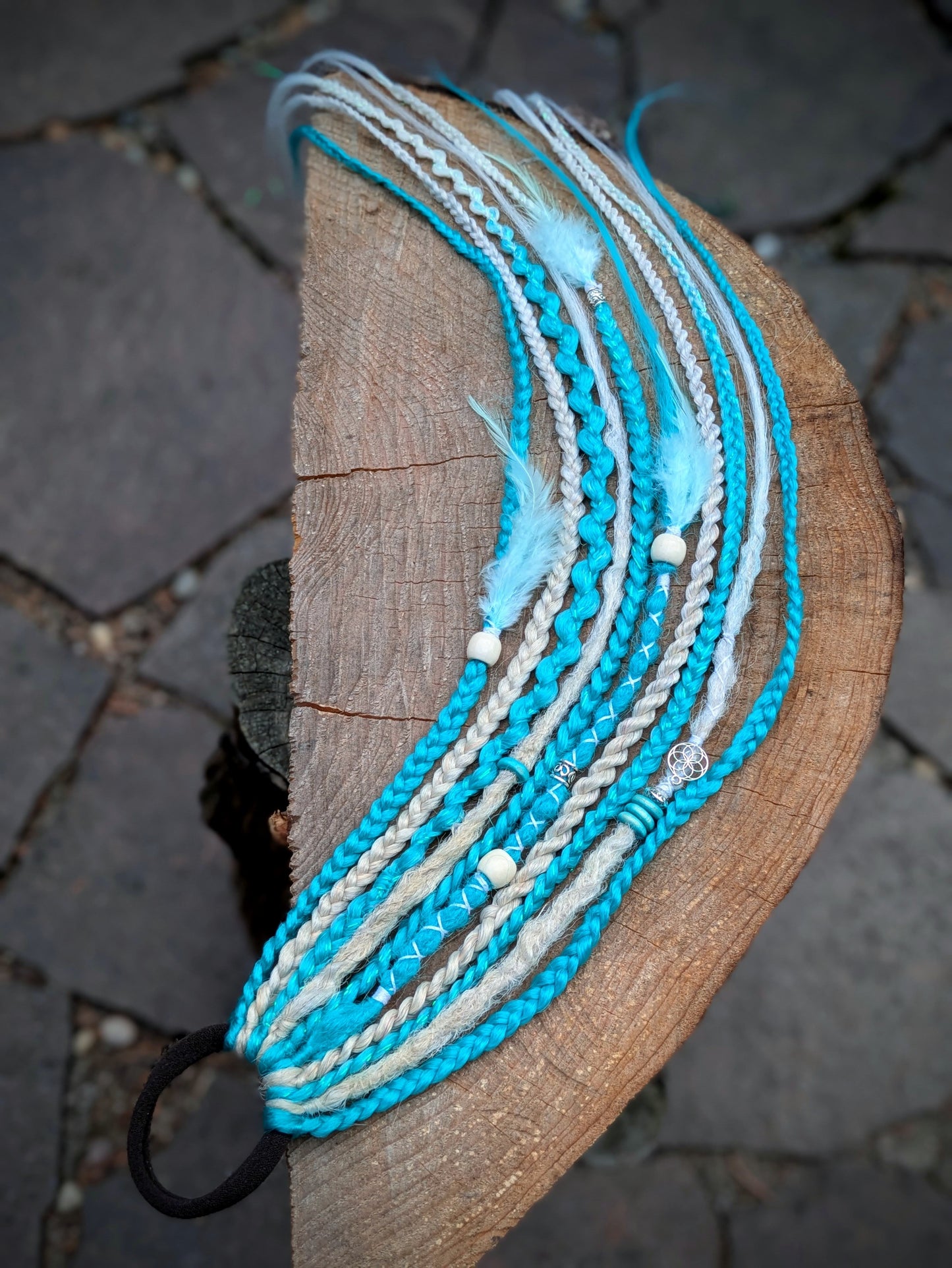Allannia braid dreadlock elastic