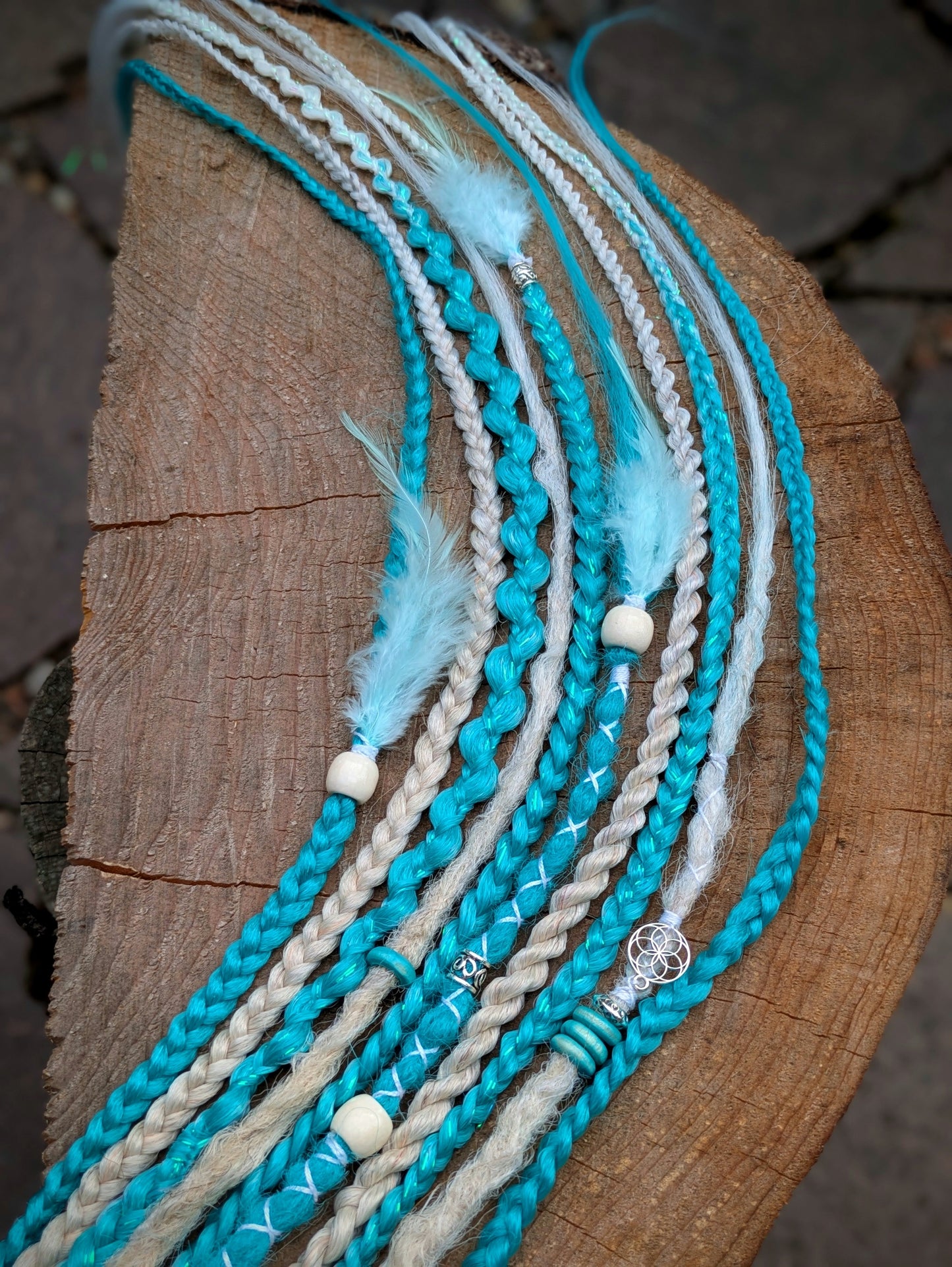 Allannia braid dreadlock elastic