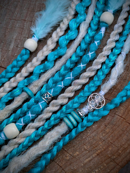 Allannia braid dreadlock elastic