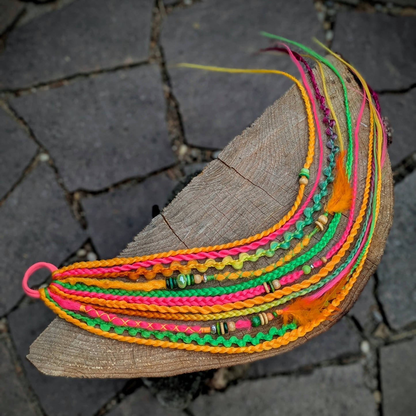 Allannia braid dreadlock elastic