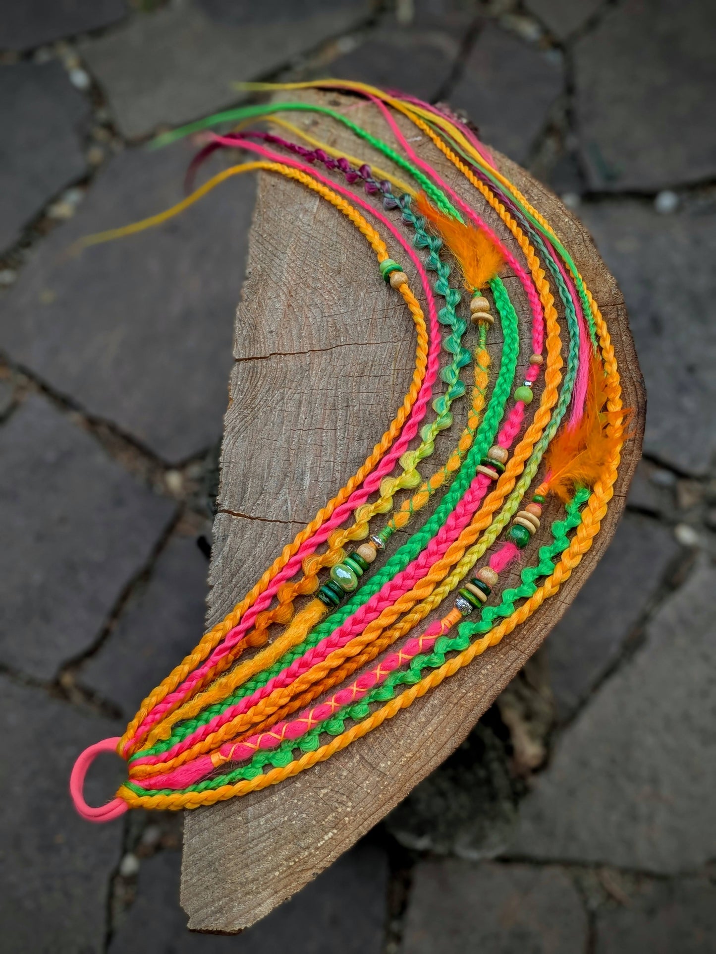 Allannia braid dreadlock elastic