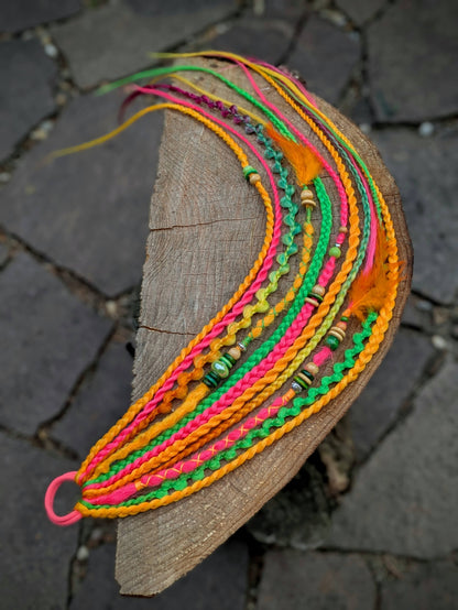 Allannia braid dreadlock elastic