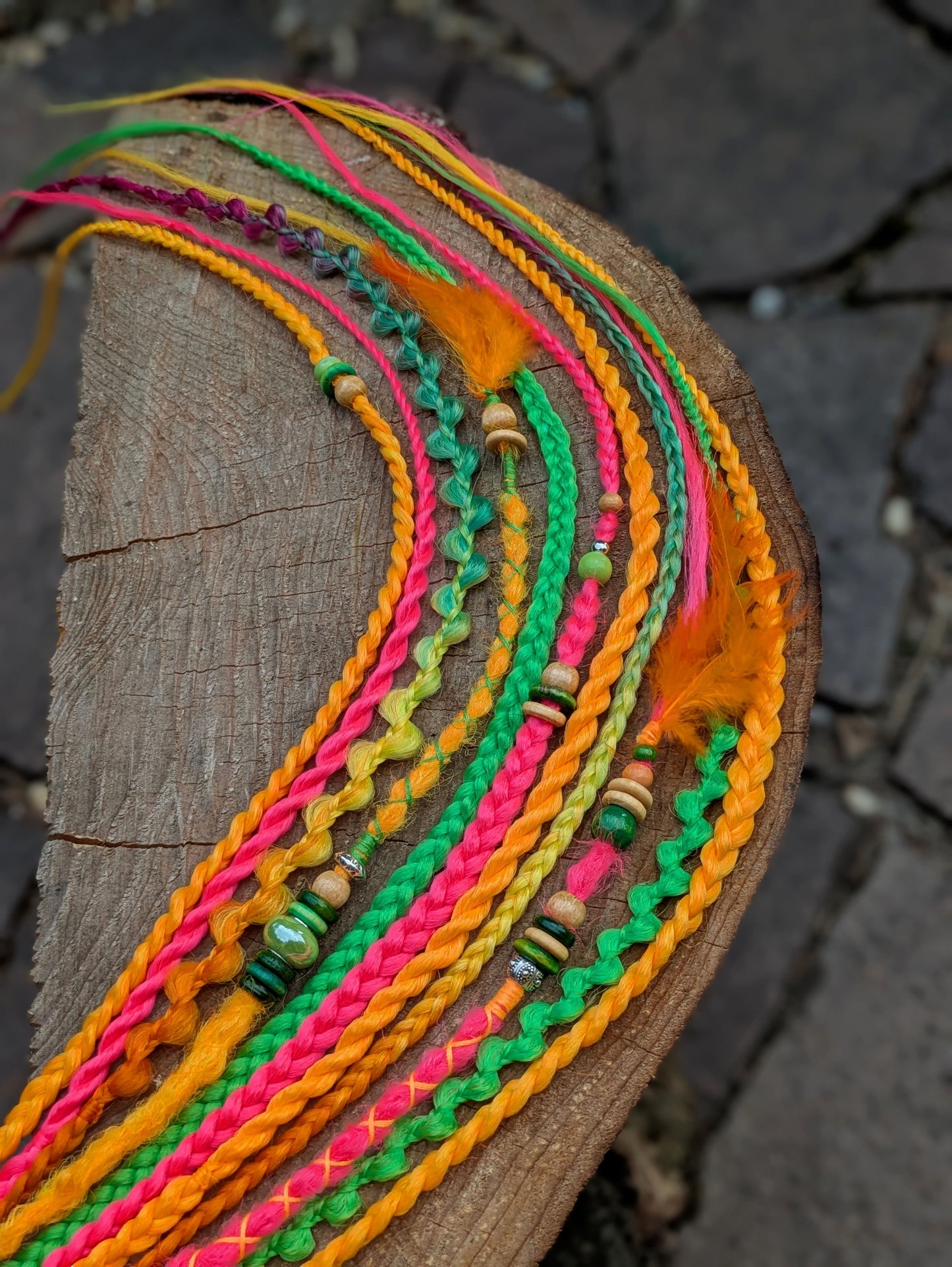 Allannia braid dreadlock elastic