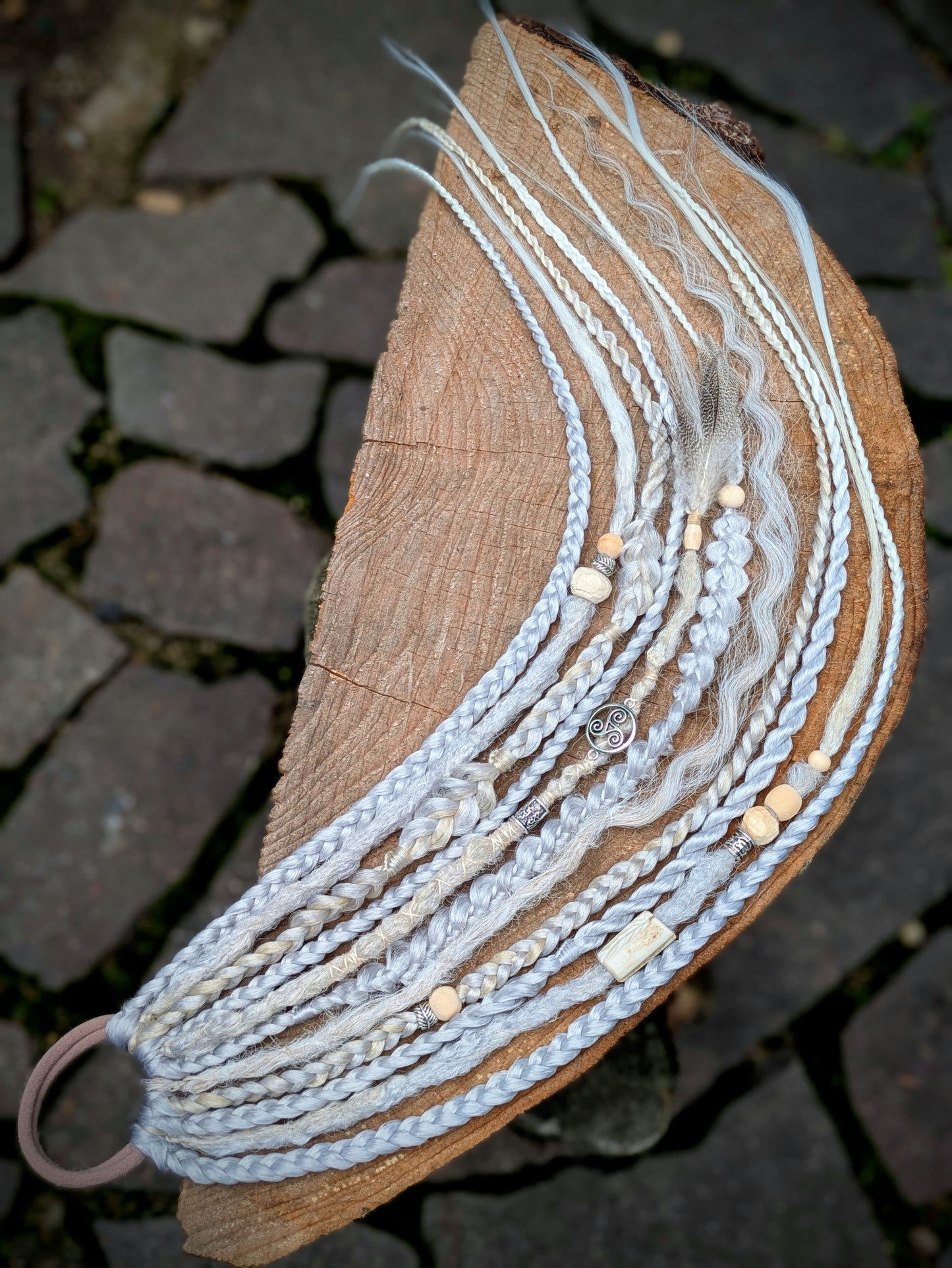 Allannia braid dreadlock elastic