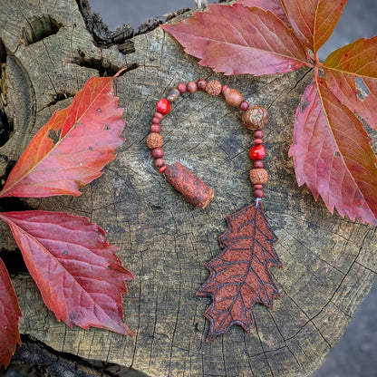 Korálek na dready s lístkem Anito