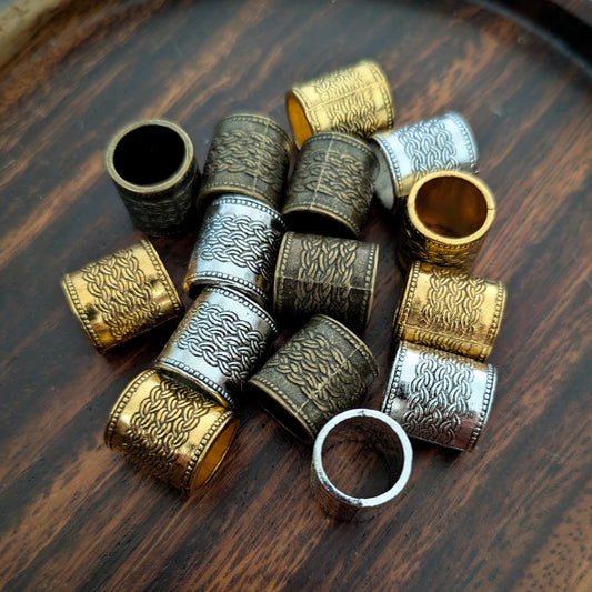 Korálky kovové braids