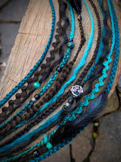 Allannia braid dreadlock elastic