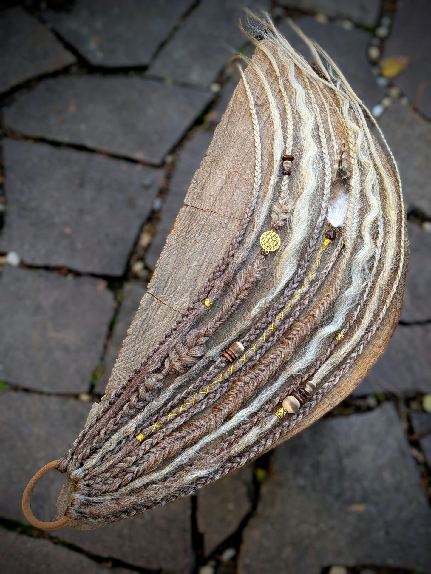 Allannia braid dreadlock elastic