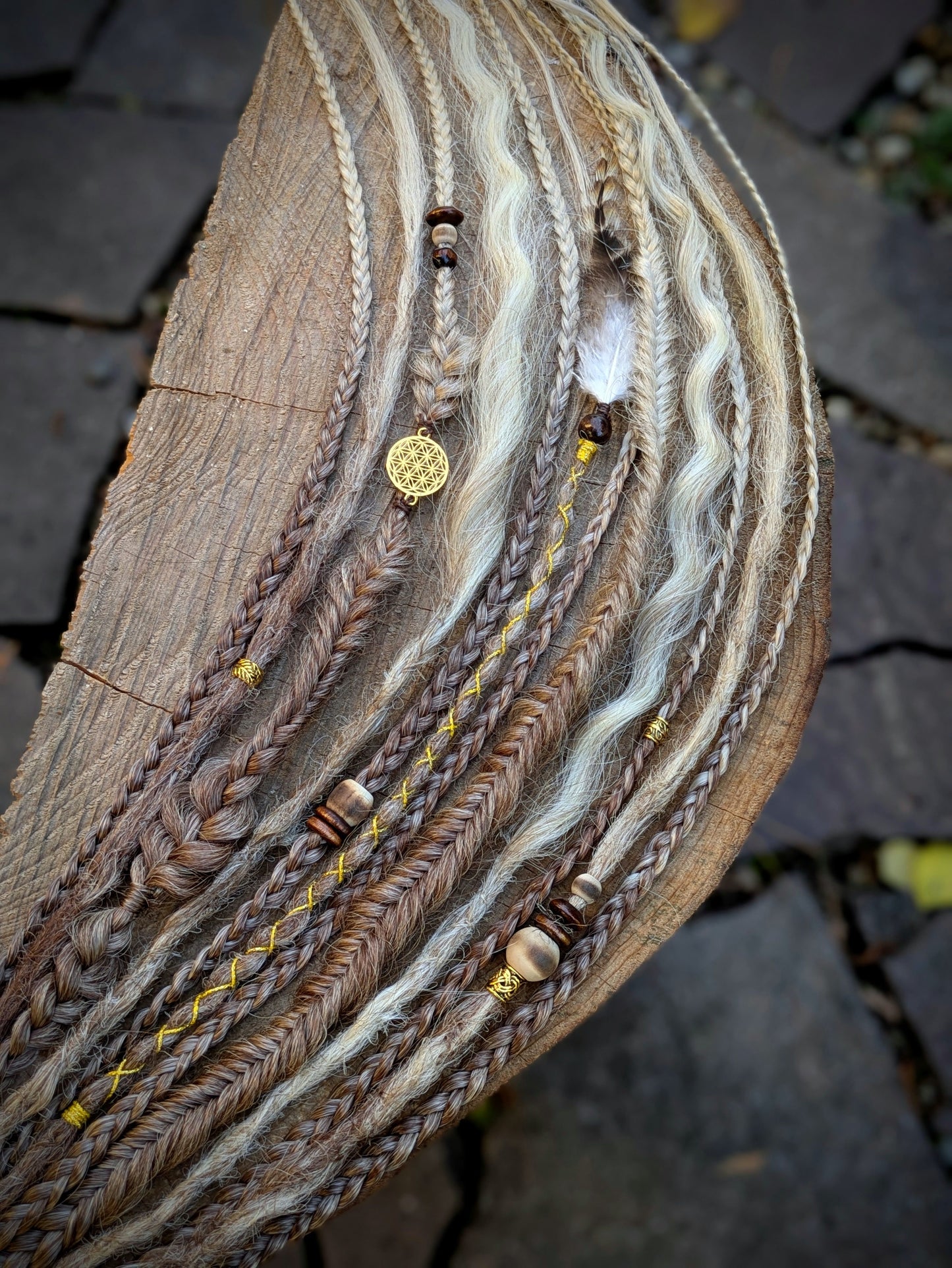 Allannia braid dreadlock elastic