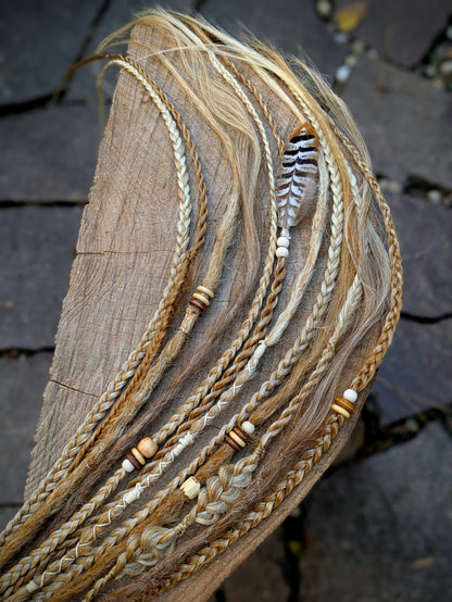 Allannia braid dreadlock elastic