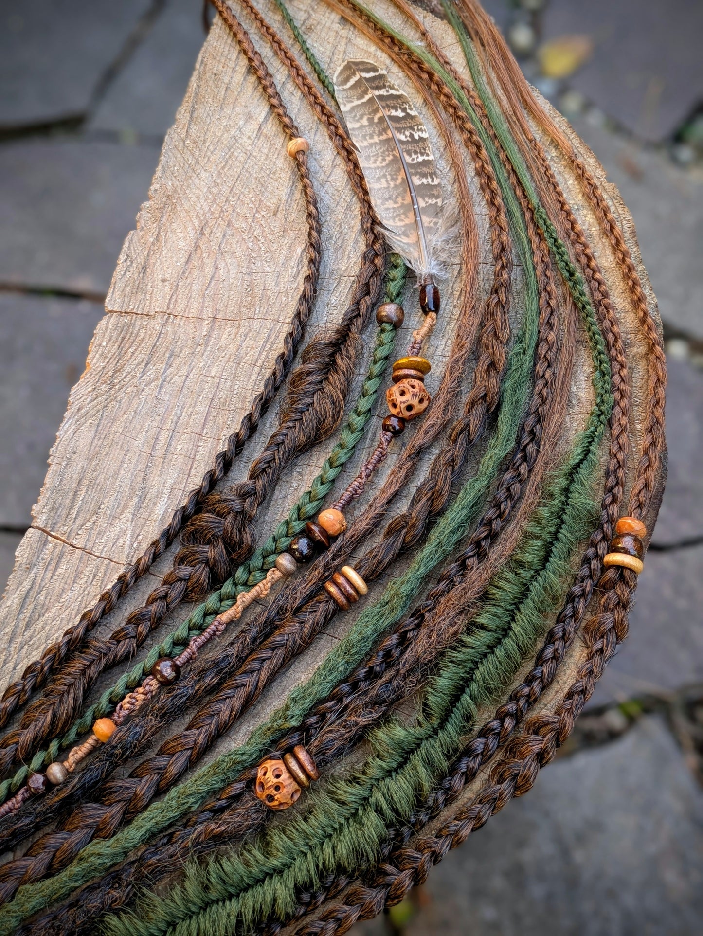 Allannia braid dreadlock elastic
