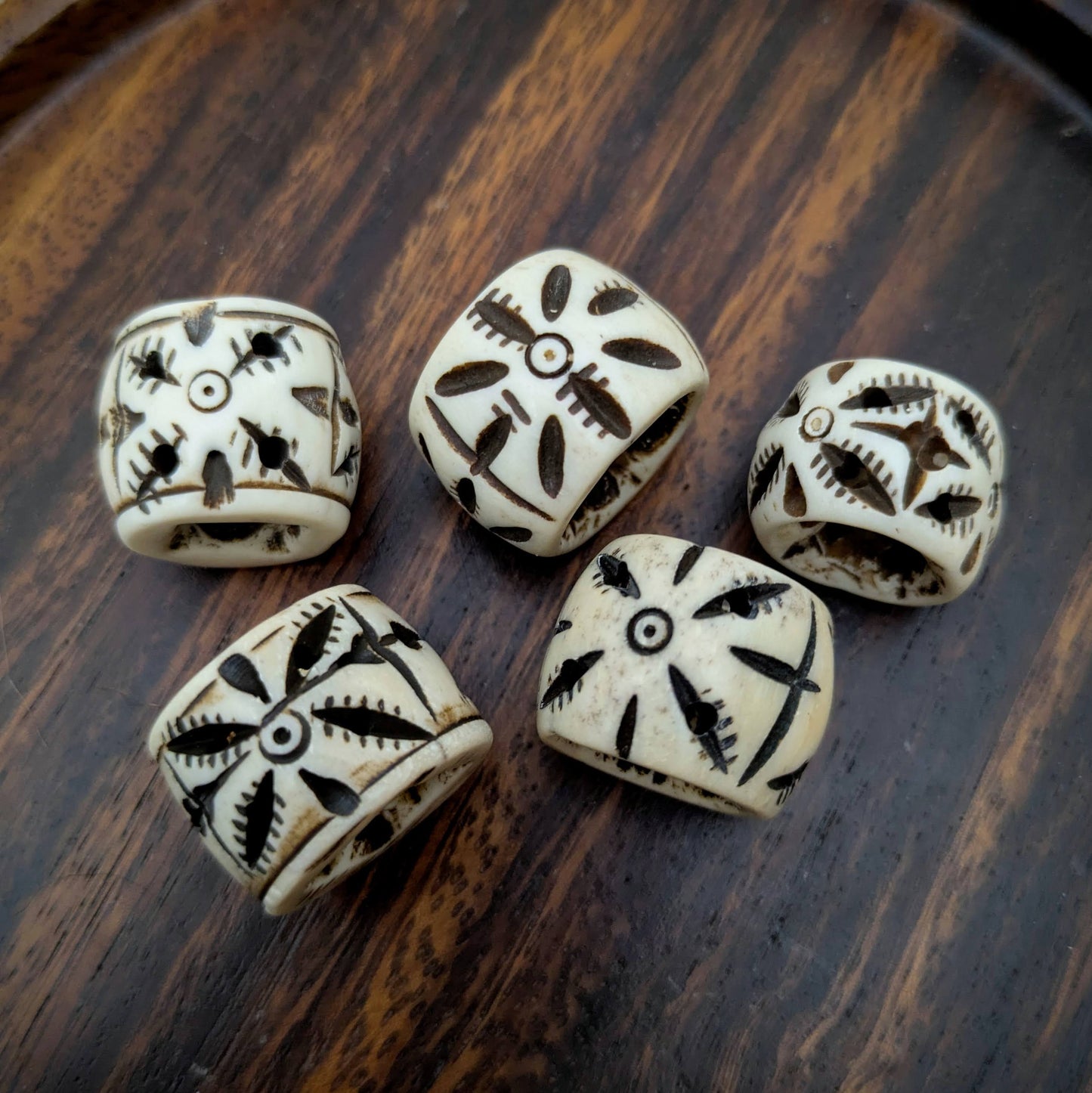 African bone beads
