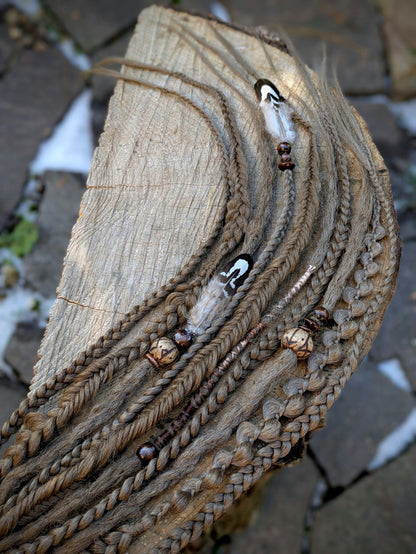 Allannia braid dreadlock elastic