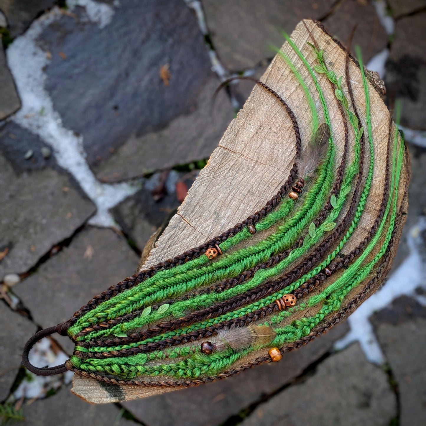 Allannia braid dreadlock elastic