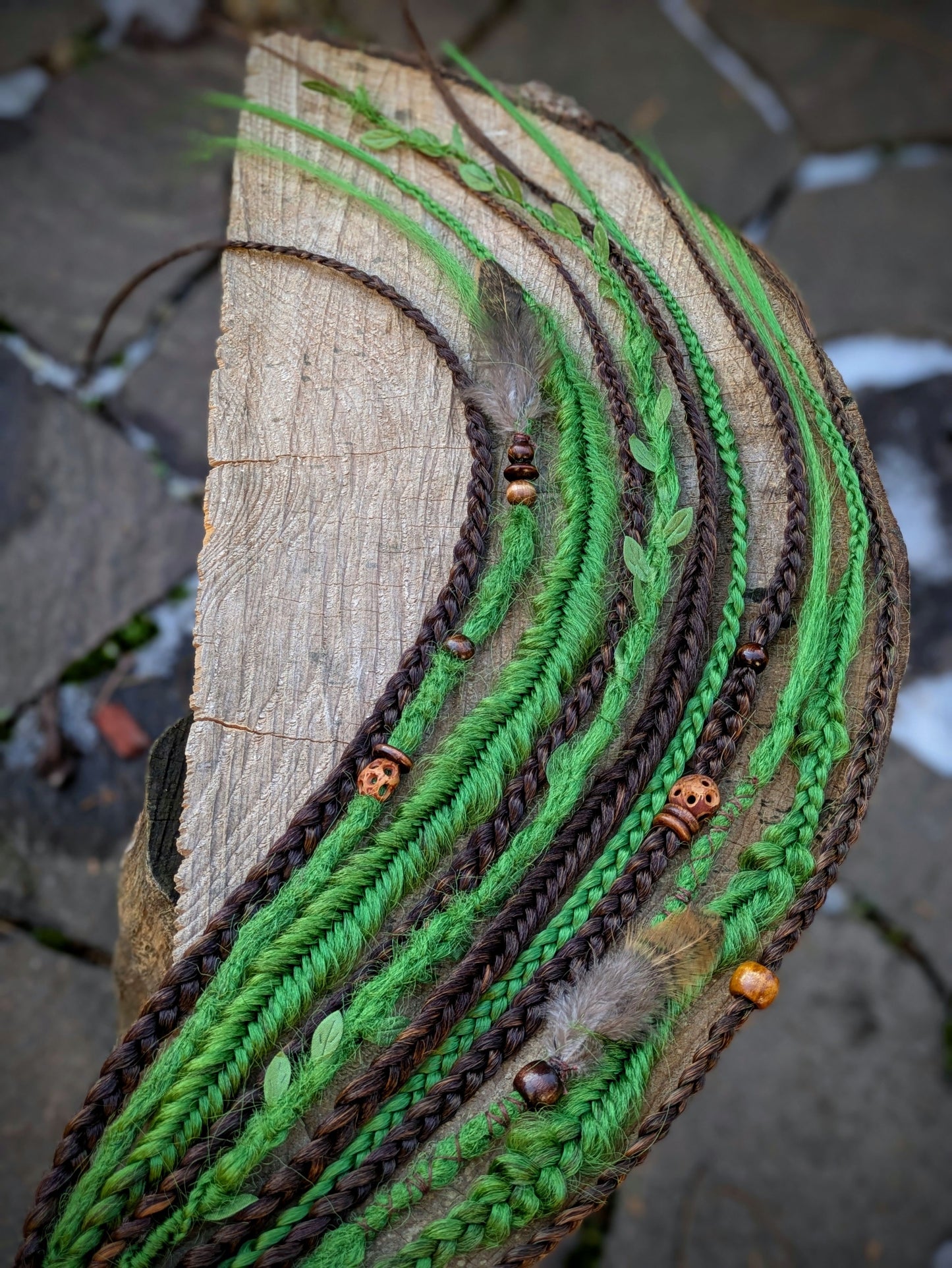 Allannia braid dreadlock elastic