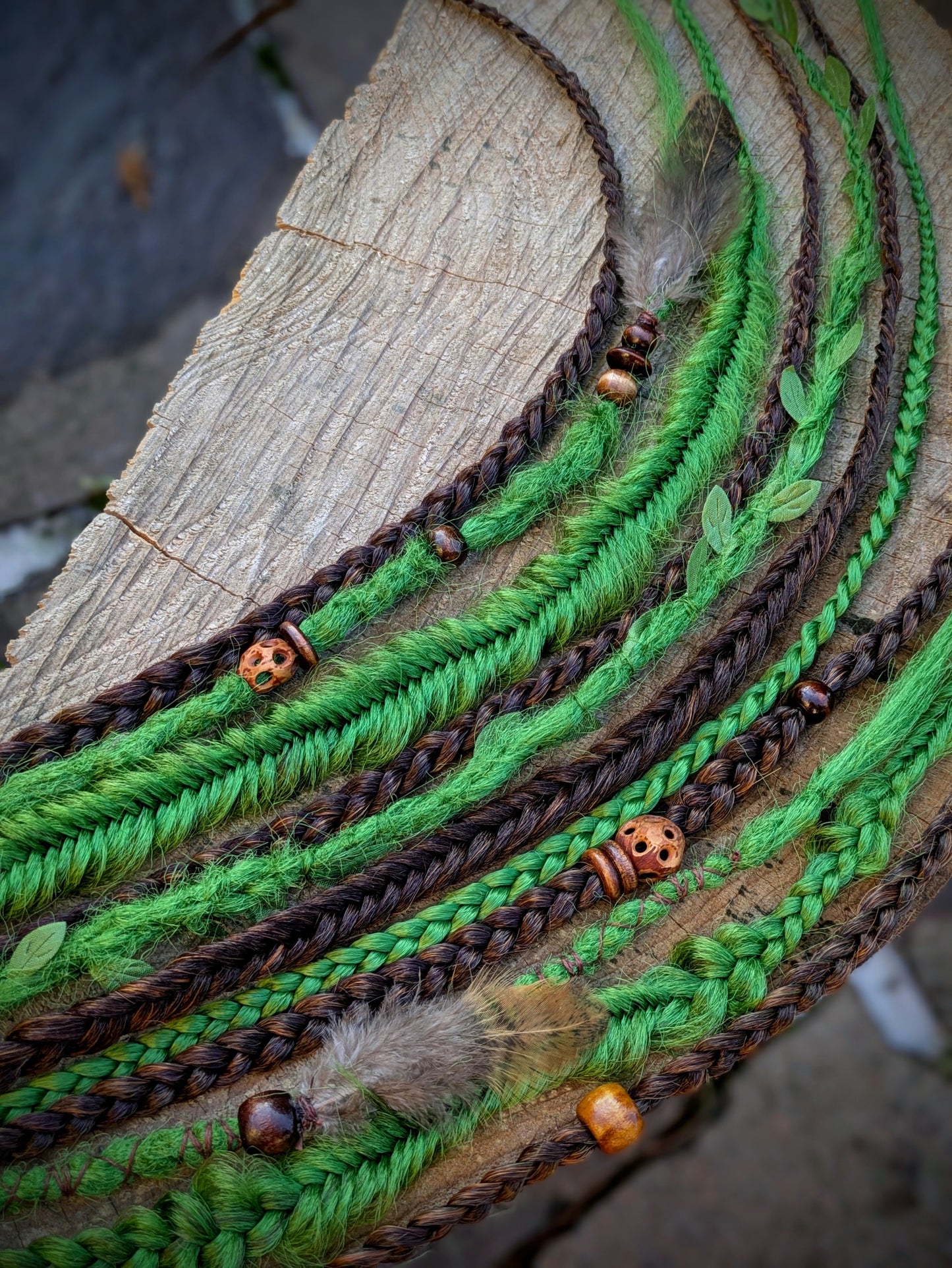 Allannia braid dreadlock elastic