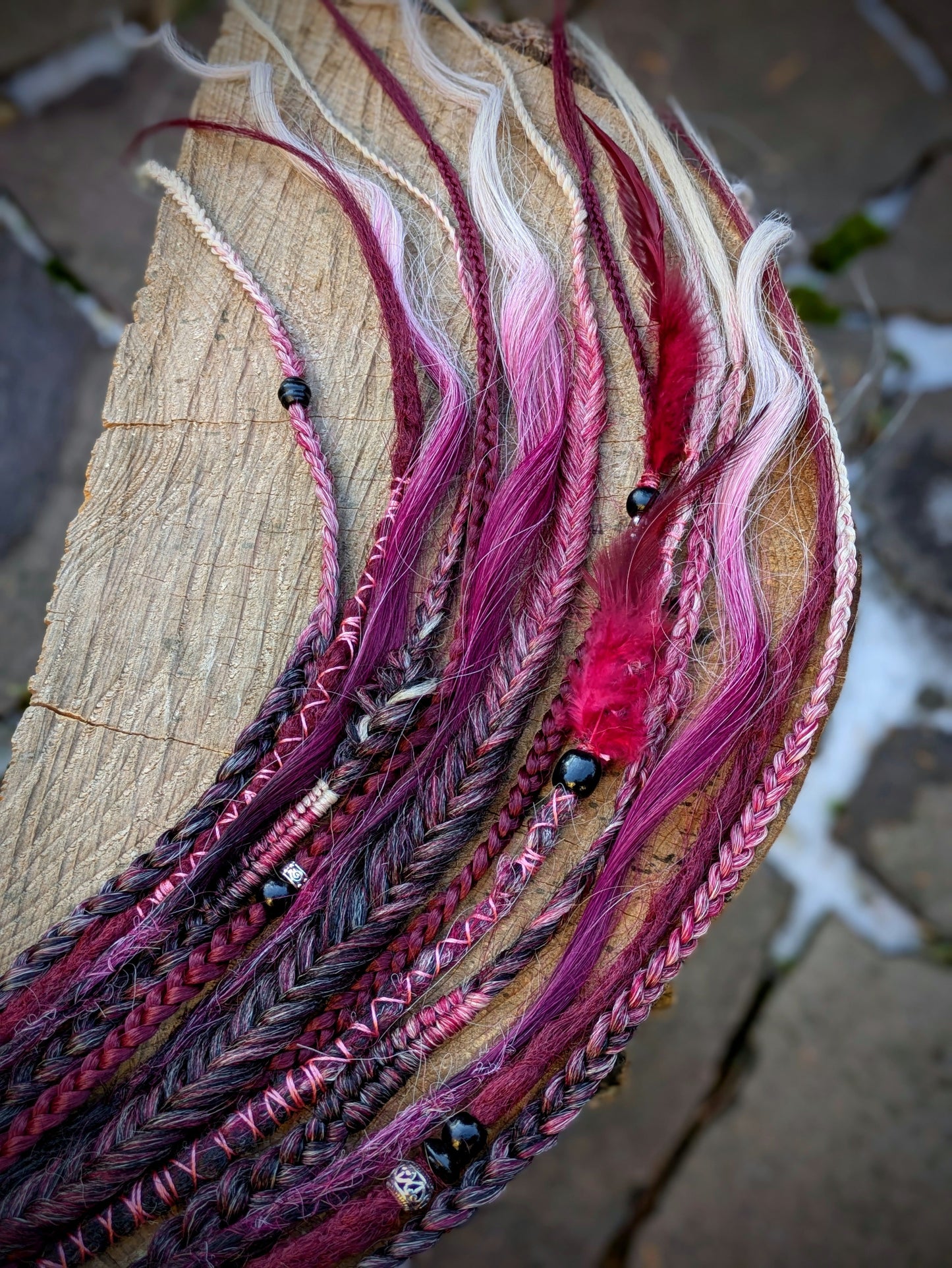 Allannia braid dreadlock elastic