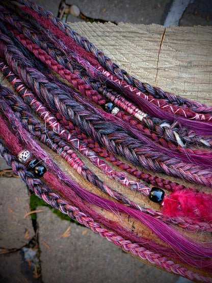 Allannia braid dreadlock elastic