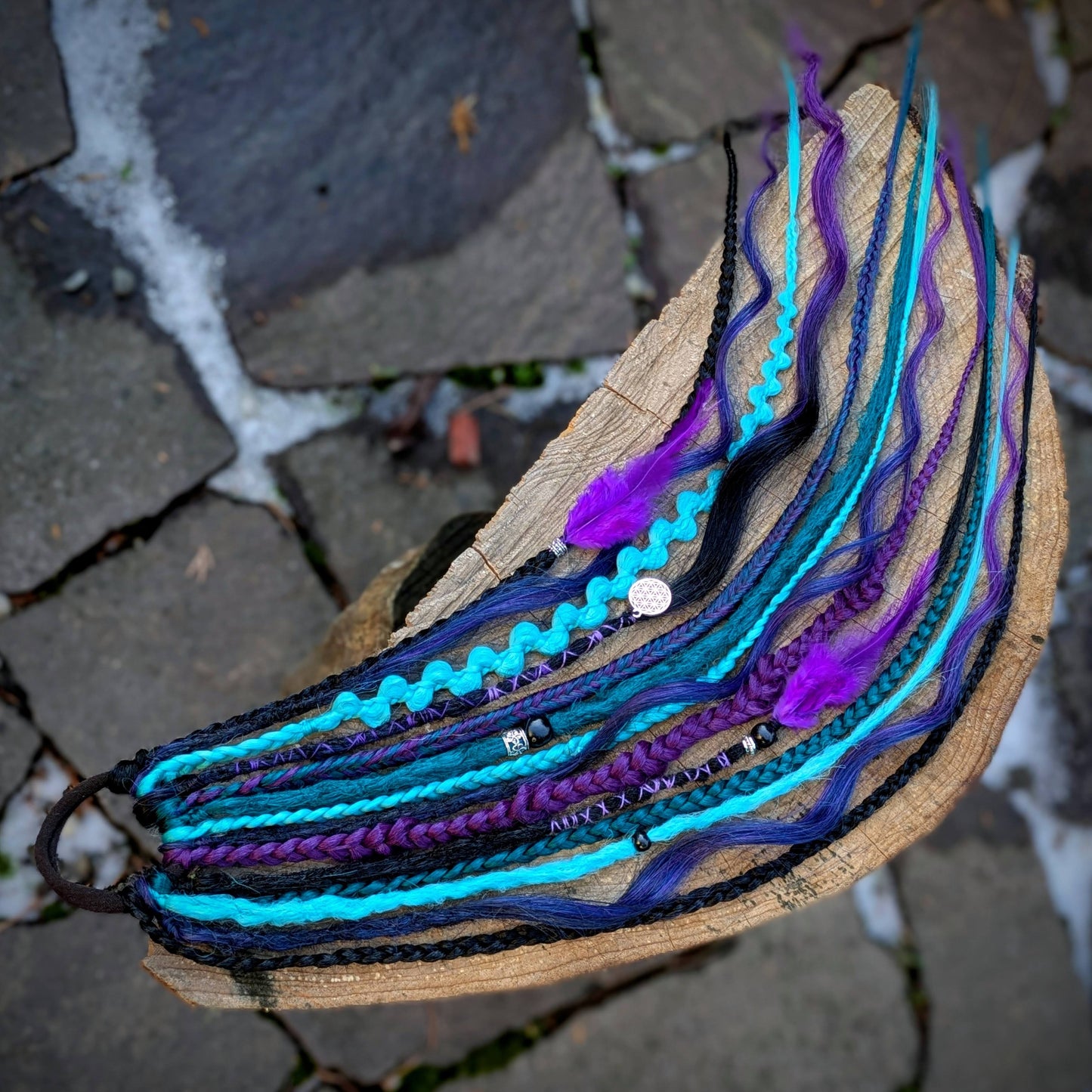 Allannia braid dreadlock elastic