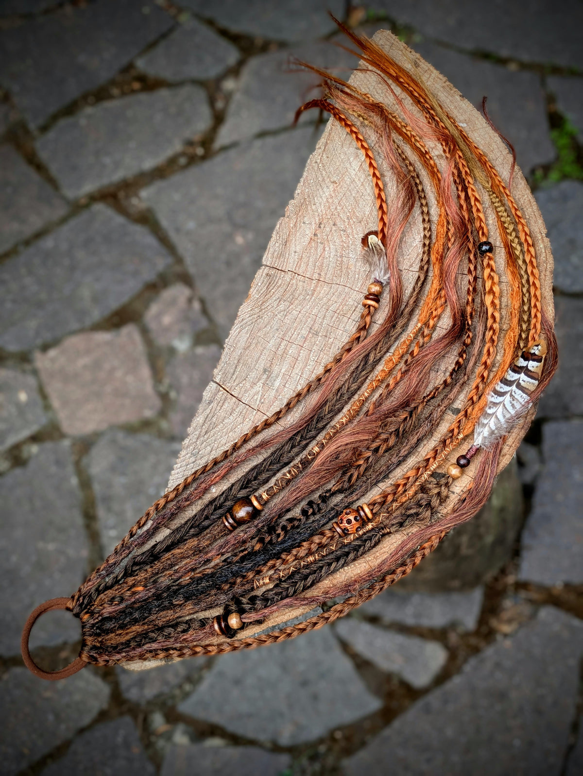 Allannia braid dreadlock elastic